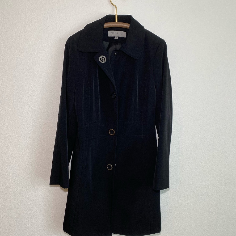 Anne Klein Women's Mid Length Trench Coat - Small